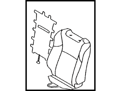 Scion 71074-21360-C2 Cover,  Front Seat Back,  LH(For Separate Type)