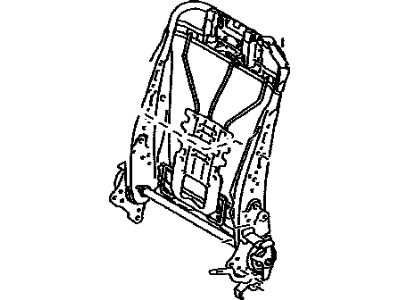 Toyota 71640-21020 Spring Assembly, Front Seat Back, Driver Side