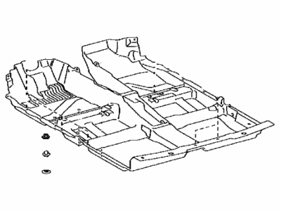 Scion 58510-21560-B0 Carpet Assy,  Front Floor,  Front