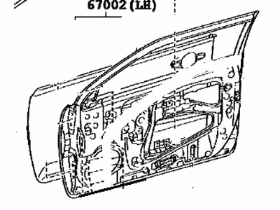 Scion 67001-21200 Panel Sub-Assy,  Front Door,  RH