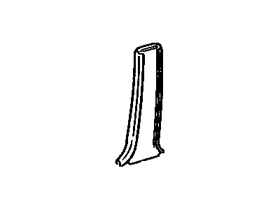 62414-16020-06 Toyota Garnish, Center Pillar, Lower Driver Side Illustration 1 of 1
