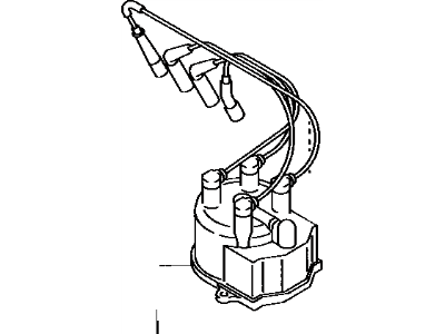 Toyota Tercel Distributor Cap - 19101-11050