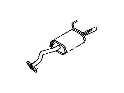 Toyota 17430-11161 Pipe Assy,  Exhaust,  Tail