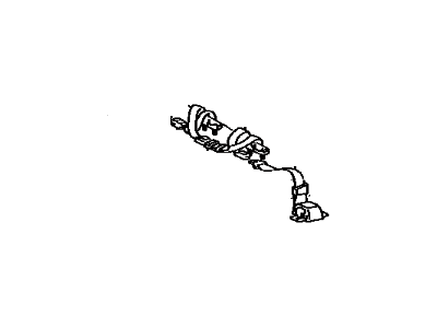 Toyota 73350-16080-06 Belt Assy,  Rear Seat Lap Type,  Center