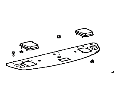 Toyota 64330-16220-01 Panel Assembly, Package Tray Trim