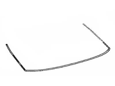 Toyota 75571-47010 Moulding,  Back Door Window