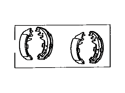 Toyota Pickup Brake Shoe Set - 04495-35180