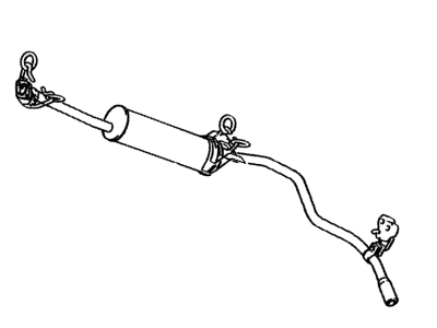 Toyota 17430-38211 Pipe Assembly, Exhaust, Tail