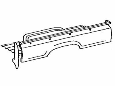 Toyota 65316-89107 Panel, Floor Rear Corner, Driver Side