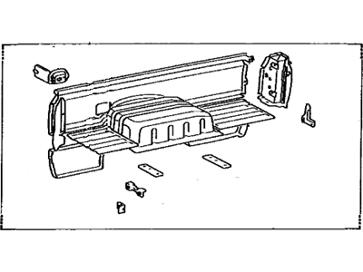 Toyota 65500-89124 Panel Assembly, Rear Body Side, Passenger Side