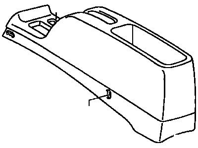 Toyota Tercel Center Console Base - 58901-16150-E0