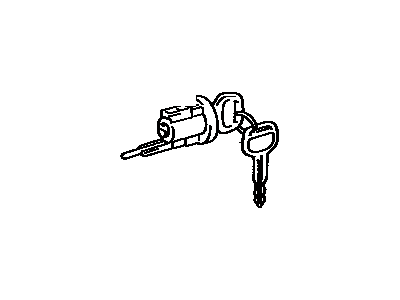 Toyota 69057-16250 Cylinder & Key Set,  Ignition Switch Lock
