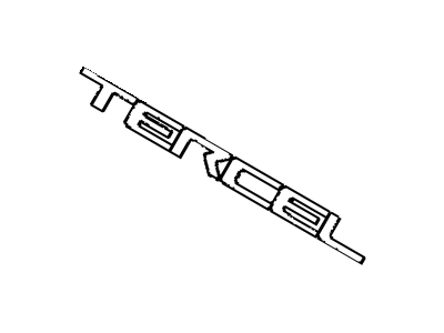 1994 Toyota Tercel Emblem - 75443-16130