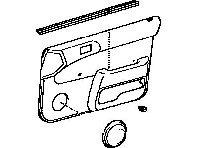 Toyota 67050-16121-B1 Door Trim Panel