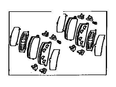 Toyota 04491-16211 Pad Kit,  Disc Brake,  Front