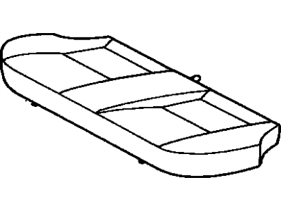 Toyota 71460-1G240-B0 Cushion Assembly, Rear Seat (For Bench Type)