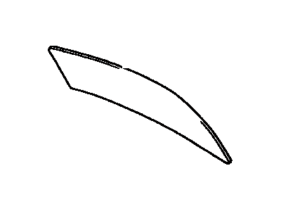Toyota 64811-16480 Glass,  Back Window