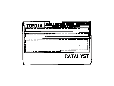 Toyota 11298-11403 Emission Label