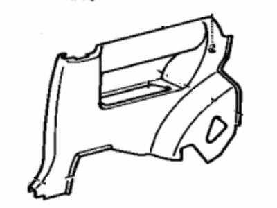 Toyota 62511-16230-B1 Lower Quarter Trim