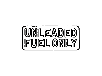 Toyota 74559-14050 Plate,  Fuel Caution