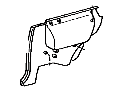 Toyota 62512-16210-B1 Lower Quarter Trim
