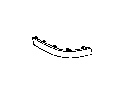 Toyota 52707-42010-A2 Moulding Sub-Assy,  Rear Bumper Side,  LH