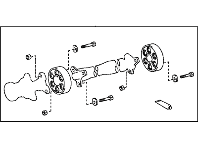 Toyota 04374-28010 Coupling Kit,  Equipment Drive Shaft