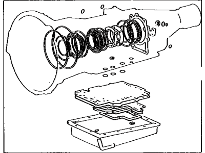 Toyota 04351-60141 Gasket Kit,  Automatic Transmission Overhaul