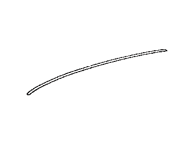 Toyota 75556-28010 Moulding,  Roof Drip Side Finish,  Center LH