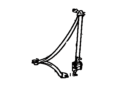 Toyota Previa Seat Belt - 73370-28141-B2