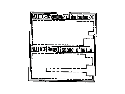 Toyota 15369-76011 Info Label