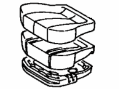 Toyota 79130-28510-B0 Cushion Assy,  NO.1 Seat,  LH