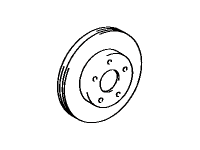 Toyota Previa Brake Disc - 43512-28070