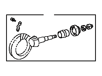 Toyota 41201-80194 Final Gear Kit,  Differential,  Front