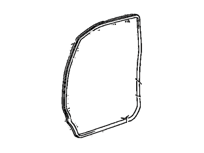 Toyota Previa Weather Strip - 67861-28010-B0