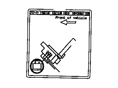 Toyota 17792-76011 Info Label