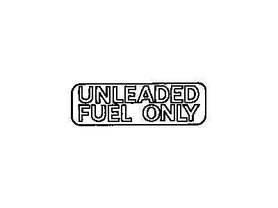 Toyota 74559-14050 Plate,  Fuel Caution