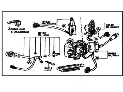 Toyota Cressida Turn Signal Switch - 84310-22300