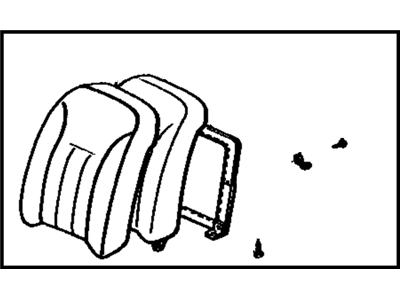Toyota 71430-20621-01 Back Assembly, Front Seat, Passenger Side(For Separate Type)