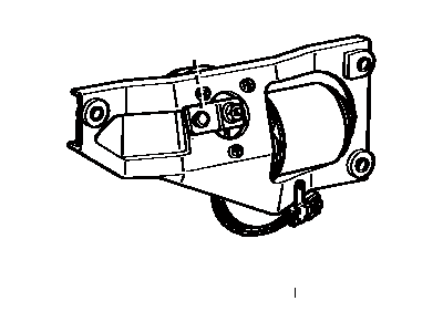 Toyota 85120-91256 Motor And Bracket Assembly, Rear Wiper