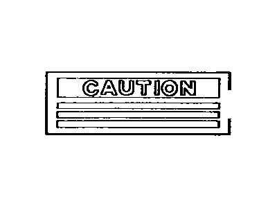 Toyota 74539-20010 Info Label