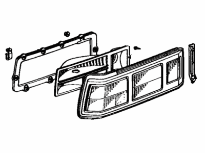 Toyota 81505-29175 Lamp Sub-Assembly, Rear Combination, Passenger Side