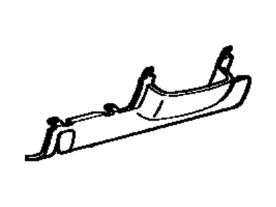 Toyota 55432-20090-02 Garnish Or Safety Pad, Lower, Driver Side