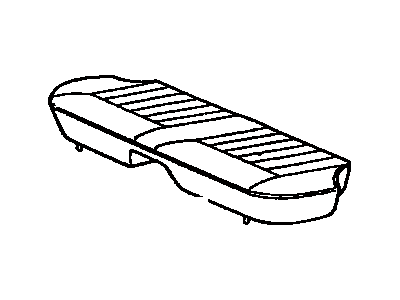 Toyota 71460-20681-01 Cushion Assembly, Rear Seat (For Bench Type)
