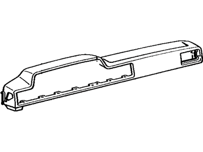 Toyota 55401-20370-01 Safety Pad Sub-Assembly, Instrument Panel, Upper