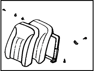 Toyota 71440-20351-01 Back Assembly, Front Seat, Driver Side(For Separate Type)