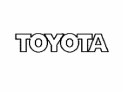 Toyota SU003-04072 Plate,  Luggage Compartment Door Name,  NO.1