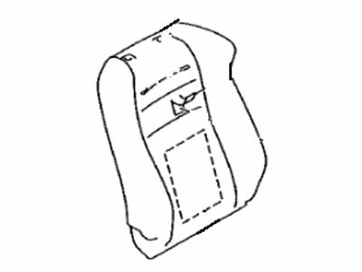 Toyota SU003-08243 Cover,  Front Seat Back,  RH(For Separate Type)