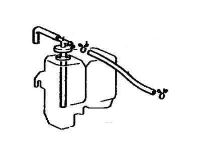 Toyota 16405-60011 Cap Sub-Assy,  Reserve Tank