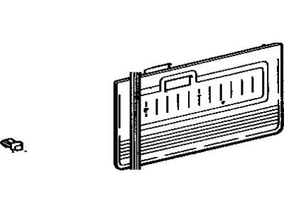 Toyota 67610-60010 Board Sub-Assembly, Front Door Trim, Passenger Side